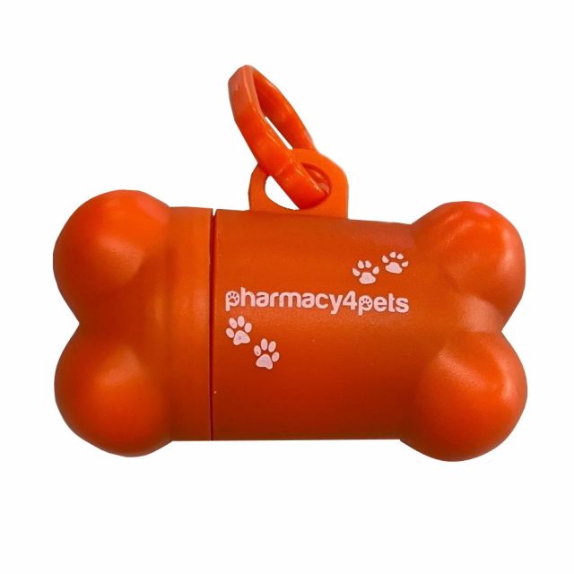 Kotbeutelspender inkl. 15 Hundekotbeutel | Orange