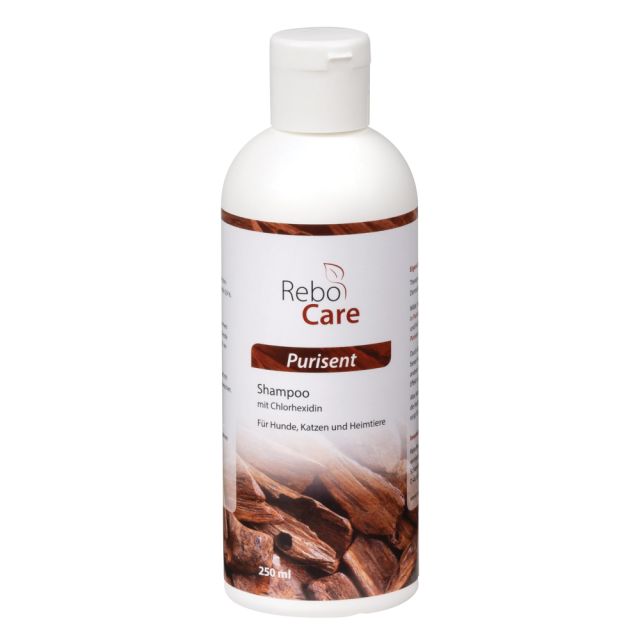 ReboCare Purisent Shampoo mit Chlorexidin für Hunde, Katzen und Heimtiere 250 ml