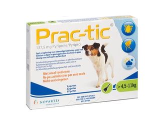 Prac-Tic kleine hond 4,5-11 kg 3 pipetten