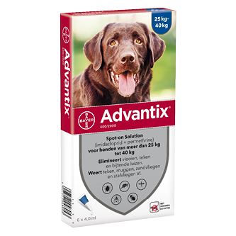 Advantix 400/2000 hond 25-40 kg 6 pipetten