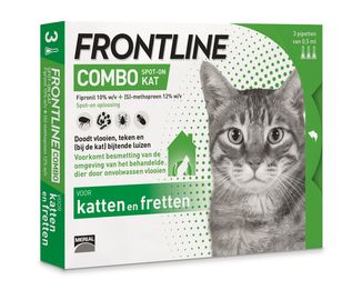 Frontline Combo Spot-On kat 3 pipetten