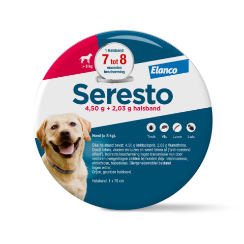 Seresto halsband grote hond (meer dan 8 kg) | 70 cm