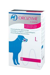 Orozyme canine kauwstrips L > 30 kg 141 gr