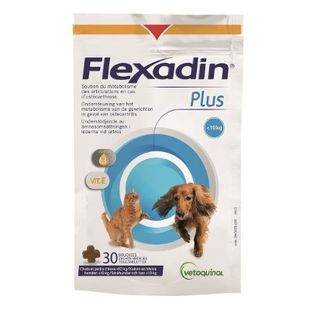 Flexadin Plus Mini <10kg | 30 kauwbrokjes | Exp 31-05-2026