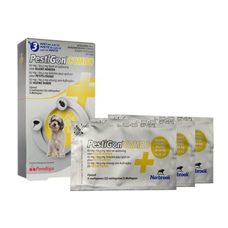 Pestigon Combo 67/60,3mg kleine hond | 3 pipetten