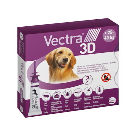 Vectra 3D hond L 25-40 kg 3 pipetten