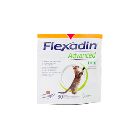 Flexadin Advanced Kat 30 kauwbrokjes  | EXP 30-04-2026