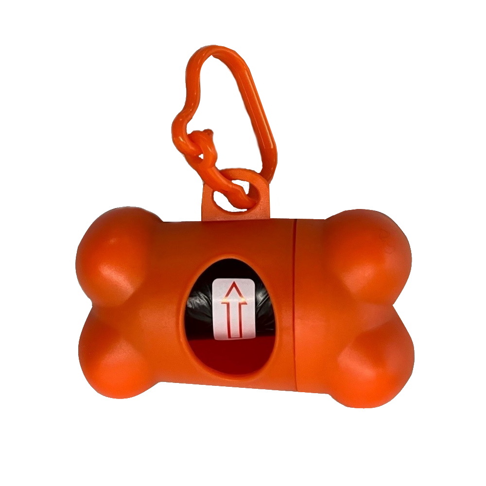 Poepzakjes houder incl. 15 hondenpoepzakjes | Oranje-21183